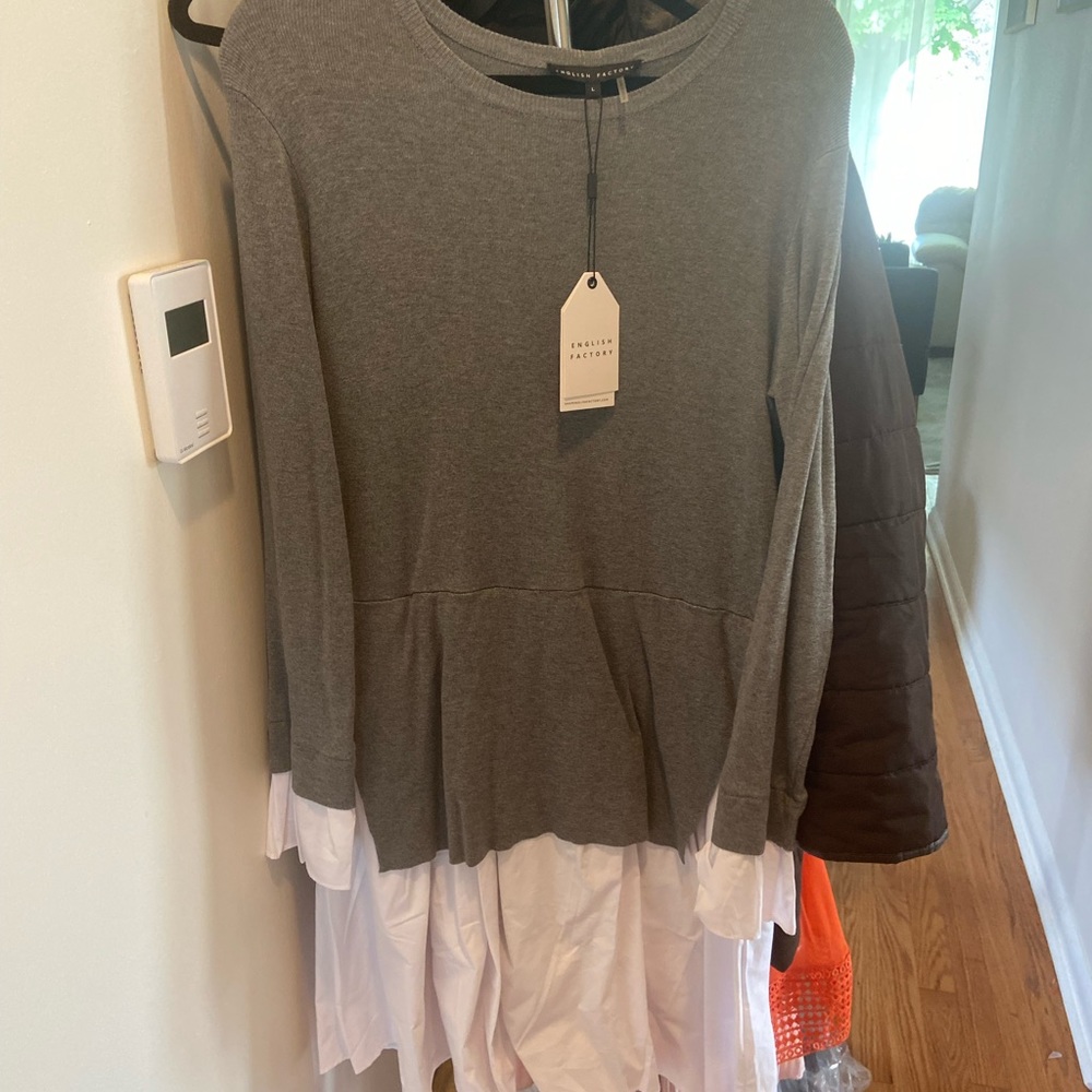 NWT English Factory shirt dress